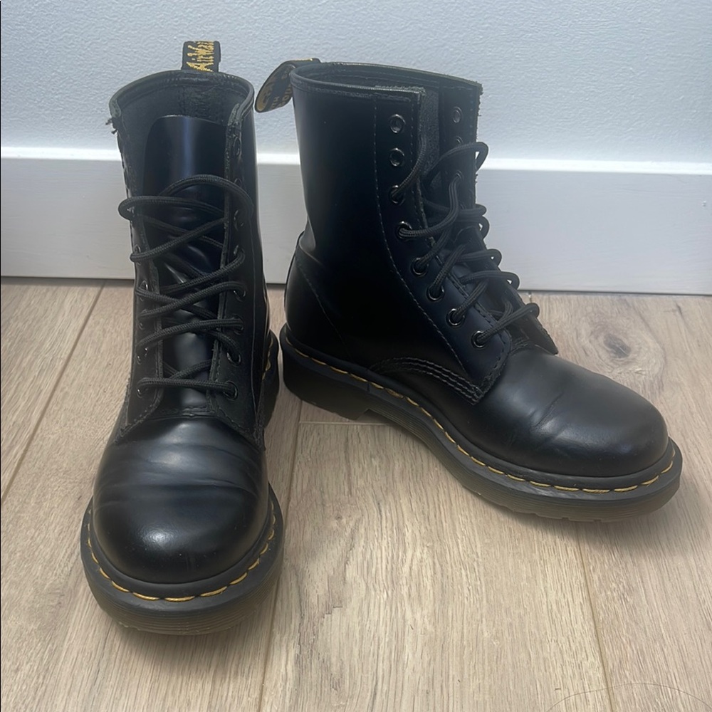 Dr. Martens Black Leather Boots
